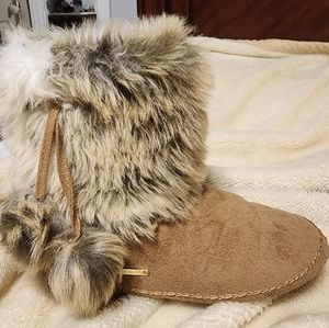River Island Women's Faux Fur Slippers